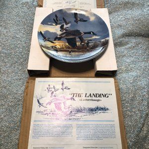 "The Landing" Collector's Plate Canadian Geese